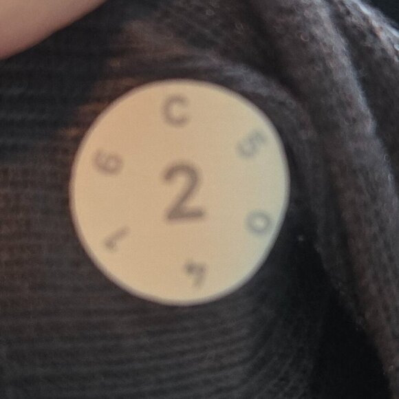 Lululemon Its Fleecing Cold Zip Up - 2 Heathered White / Dark Carbon - Picture 8 of 8